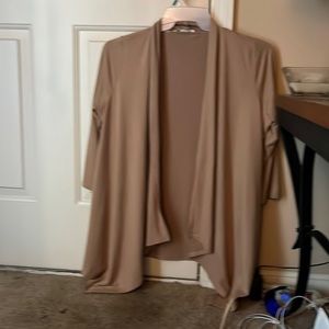 Brown jacket. Very thin.